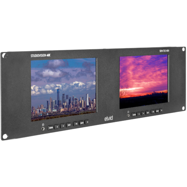 Elvid StudioVision Dual 7" Rackmount Monitor