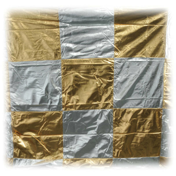 8x8 Gold/Silver Checkerboard Lame